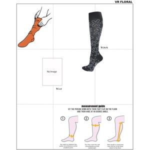 FLORAL - Custom Unisex Medical Compression Socks